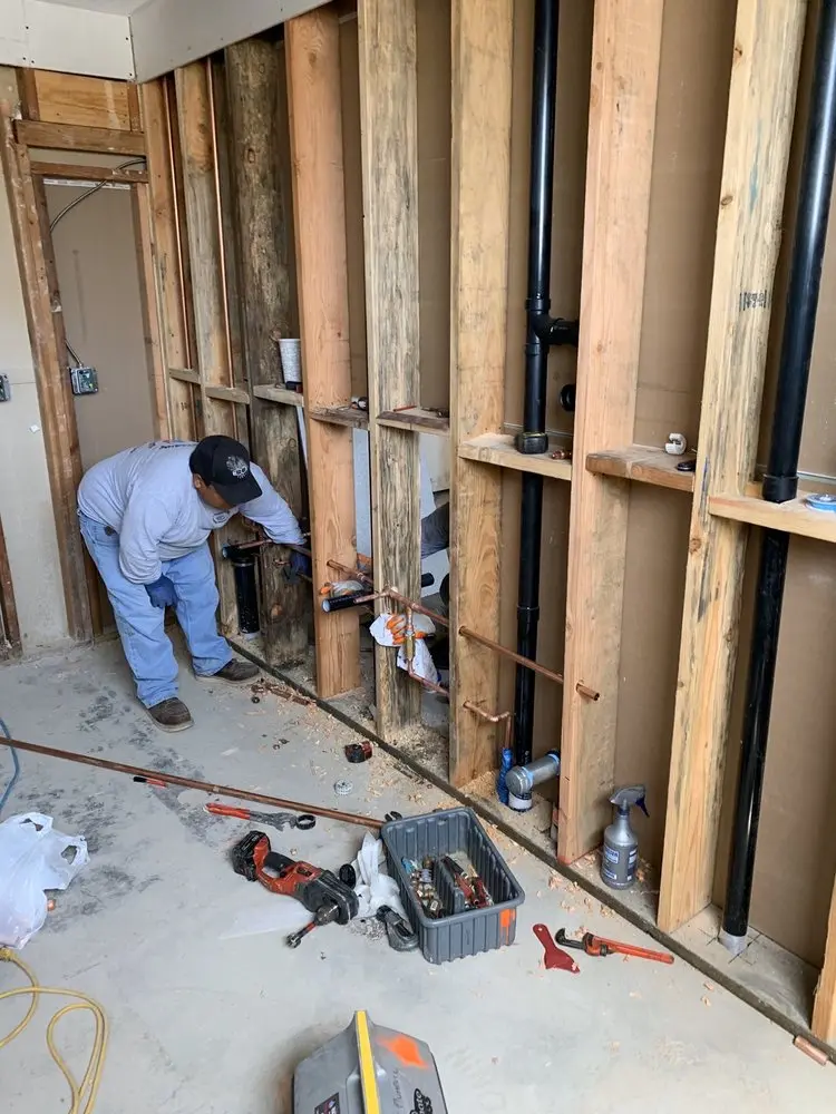 Commercial rough-in plumbing for Trenchless Sewer Repair in South Brookline
